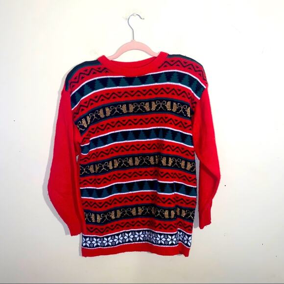 VNTG HIGH GATE ugly Christmas sweater size M - Picture 1 of 3